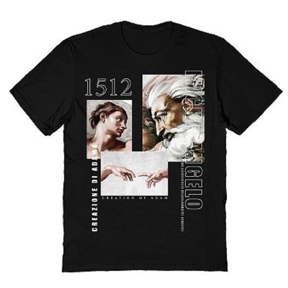 Men’s Michelangelo Creation of Adam T Shirt